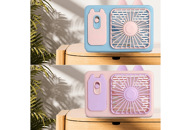 VENTILADOR RECTANGULAR DISEÑO GATITO(CÁMARA)  📷