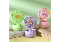 VENTILADOR CUTE EN FORMA DE FLOR MOD# ZB095A  🌸 🪷