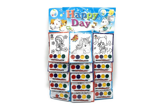 PAQ CON 15 LIBRITOS CON ACUARELAS (AL AZAR) MOD# HX017🖍️