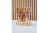 VENTILADOR/LÁMPARITA CAFÉ DISEÑO CAPIBARA DE ESCRITORIO