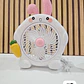 VENTILADOR GRANDE DISEÑO ANIMALITOS MOD# 360-024  😺 🐇 - Miniatura 3