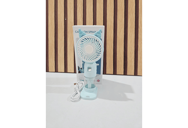 VENTILADOR DISEÑO KUROMI CON LUZ LED MOD# SM870A  💜🩵