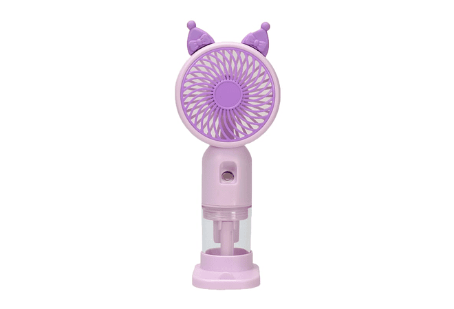 VENTILADOR DISEÑO KUROMI CON LUZ LED MOD# SM870A  💜🩵