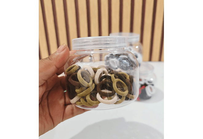 1 BOTECITO/REDONDO CON 80 DONAS CHICAS DE COLORES (AL AZAR) MOD# WND-0010