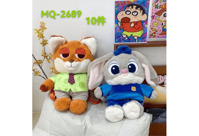 MOCHILITA PERSONAJES ZOOTOPIA MOD# MQ-2689   🦊 🐰