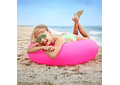 🛟SALVAVIDAS INFLABLE DISEÑO DONA DE COLOR LISO MOD# 37605💛🩵🩷 REINGRESO
