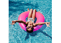 🛟SALVAVIDAS INFLABLE DISEÑO DONA DE COLOR LISO MOD# 37605💛🩵🩷 REINGRESO