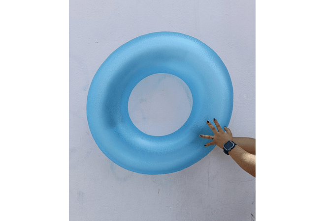 🛟SALVAVIDAS INFLABLE DISEÑO DONA DE COLOR LISO MOD# 37605💛🩵🩷 REINGRESO