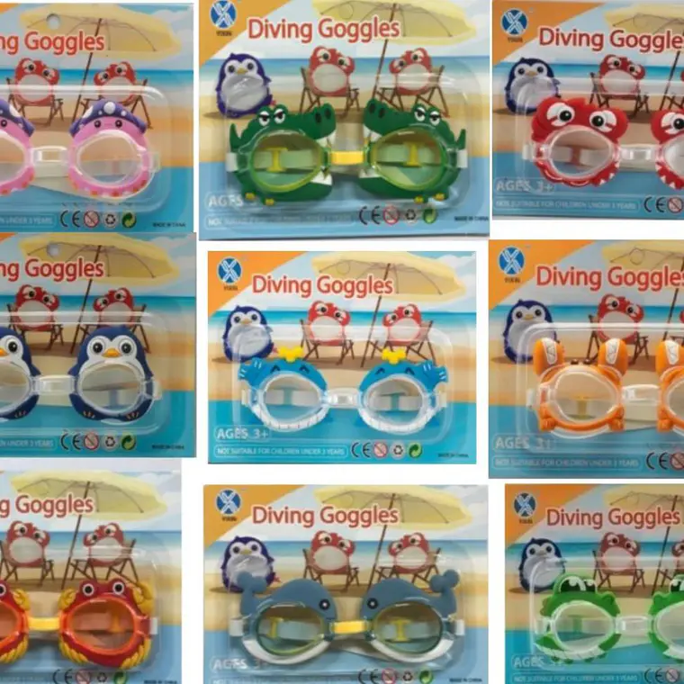 GOGGLES DE NATACIÓN INFANTILES DISEÑO ANIMALITOS 🐠🦀🥽 1