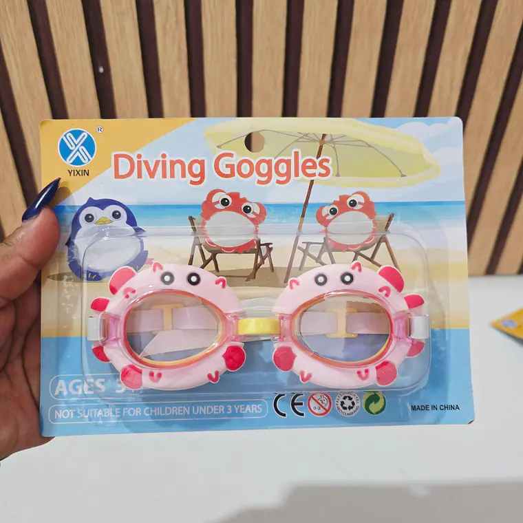 GOGGLES DE NATACIÓN INFANTILES DISEÑO ANIMALITOS 🐠🦀🥽 4