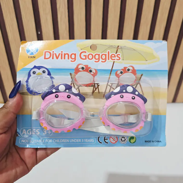 GOGGLES DE NATACIÓN INFANTILES DISEÑO ANIMALITOS 🐠🦀🥽 7