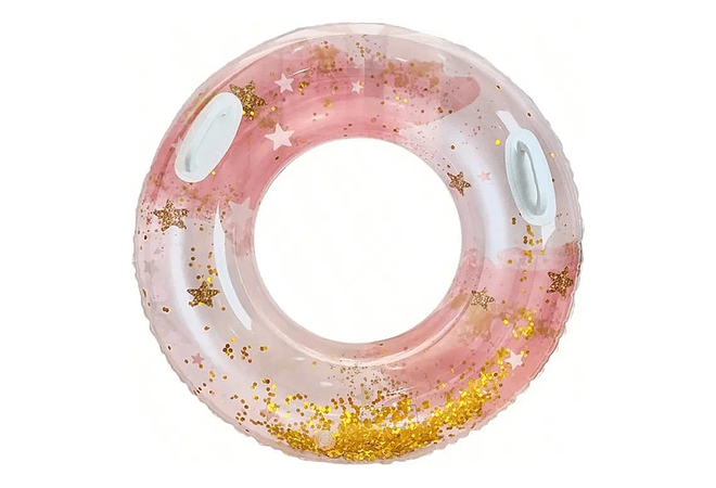 🛟 SALVAVIDAS CIRCULAR 100" CON BRILLOS Y LENTEJUELAS MOD# 992363 🏖️