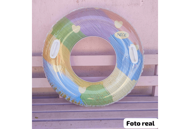 🛟 SALVAVIDAS CIRCULAR 100" CON BRILLOS Y LENTEJUELAS MOD# 992363 🏖️