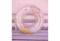 SALVAVIDAS 80" ROSA CON BRILLITOS MOD# 992361  🏖️ 