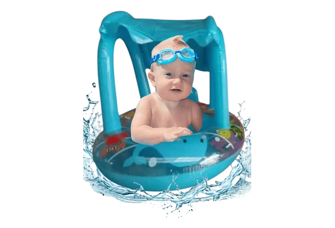 INFLABLE CON TECHITO (TIPO ANDADERA) MOD# 992489 🦀🐠