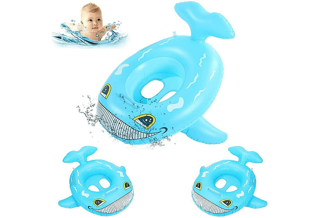 SALVAVIDAS DISEÑO ANIMALITOS 27" X 21" BABY BOAT MOD# 992433   🦭 🐋