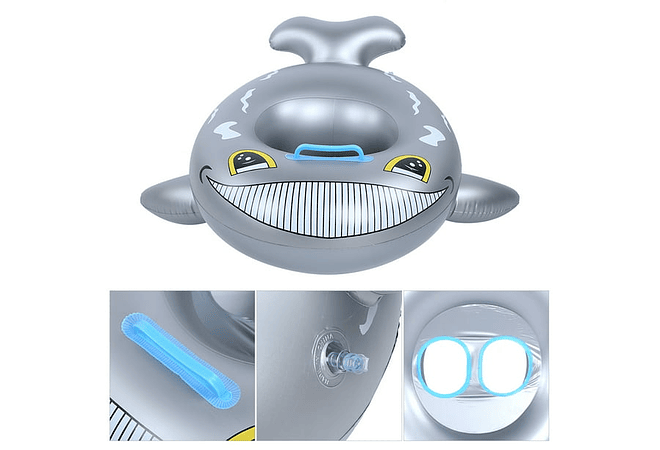 SALVAVIDAS DISEÑO ANIMALITOS 27" X 21" BABY BOAT MOD# 992433   🦭 🐋