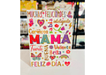 PAQ DE 4 BOLSAS PARA REGALO "FELIZ DÍA MAMÁ (1 de c/color) MOD# YM-2095-L-3   🎁 🛍️