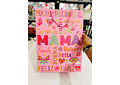 PAQ DE 4 BOLSAS PARA REGALO "FELIZ DÍA MAMÁ (1 de c/color) MOD# YM-2095-L-3   🎁 🛍️