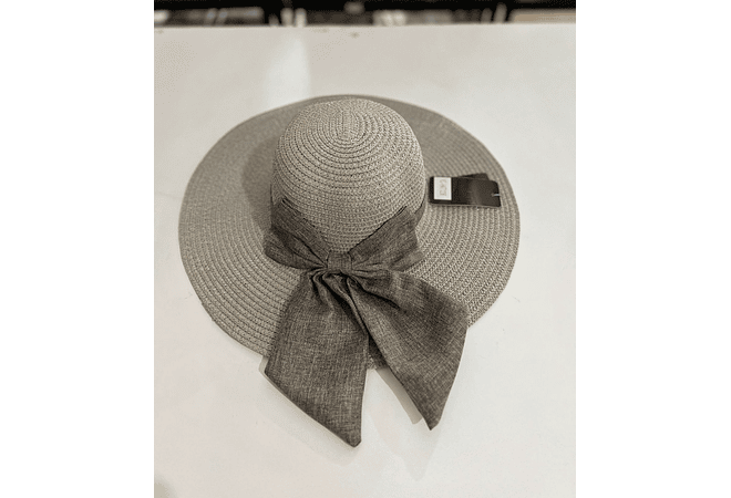 SOMBRERO PLAYERO CON MOÑO GRANDE (COLORES AL AZAR) MOD# YC-HAT1236 👒 🎀