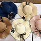 SOMBRERO PLAYERO MOÑO DE LISTON DE ORGANZA Y DE PUNTOS MOD# YC-HAT1231 (AL AZAR)   🏖️👒 - Miniatura 1
