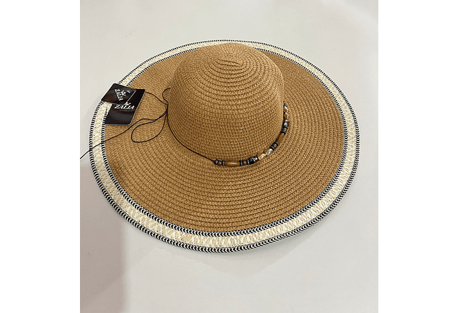SOMBRERO PLAYERO COLORES AL AZAR HILO DELGADO CON PIEDRITAS  MOD# YC-HAT1261 (AL AZAR)  👒