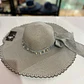 SOMBRERO PLAYERO MOÑO CON PERLAS COLORES AL AZAR MOD# YC-HAT1257  👒 - Miniatura 2