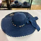 SOMBRERO PLAYERO MOÑO CON PERLAS COLORES AL AZAR MOD# YC-HAT1257  👒 - Miniatura 4