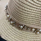 SOMBRERO PLAYERO MOÑO CON PERLAS COLORES AL AZAR MOD# YC-HAT1257  👒 - Miniatura 8