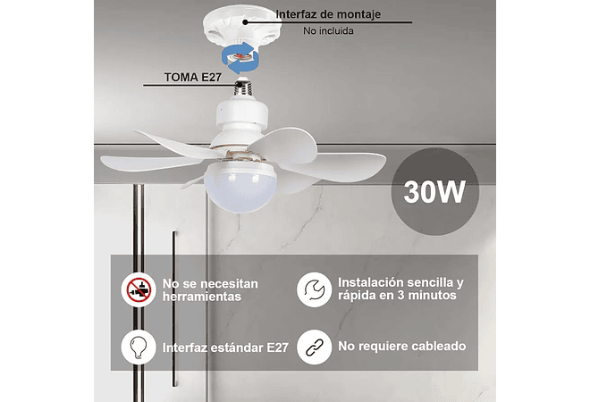 FOCO/VENTILADOR 200W MOD# 2203 💡