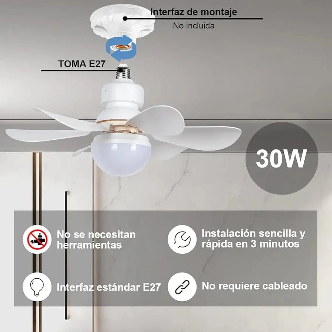 FOCO/VENTILADOR 200W MOD# 2203 💡 2