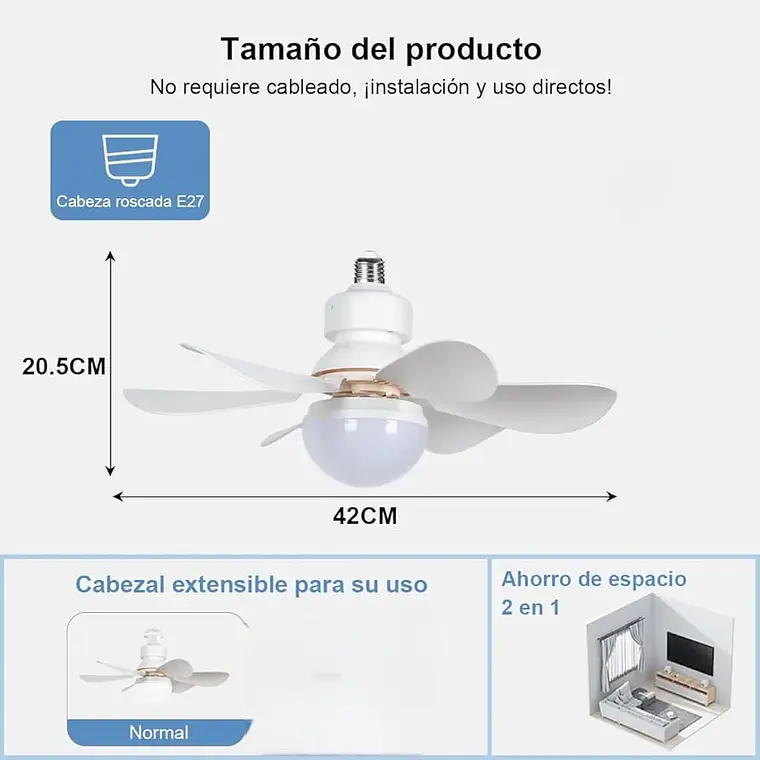 FOCO/VENTILADOR 200W MOD# 2203 💡 4