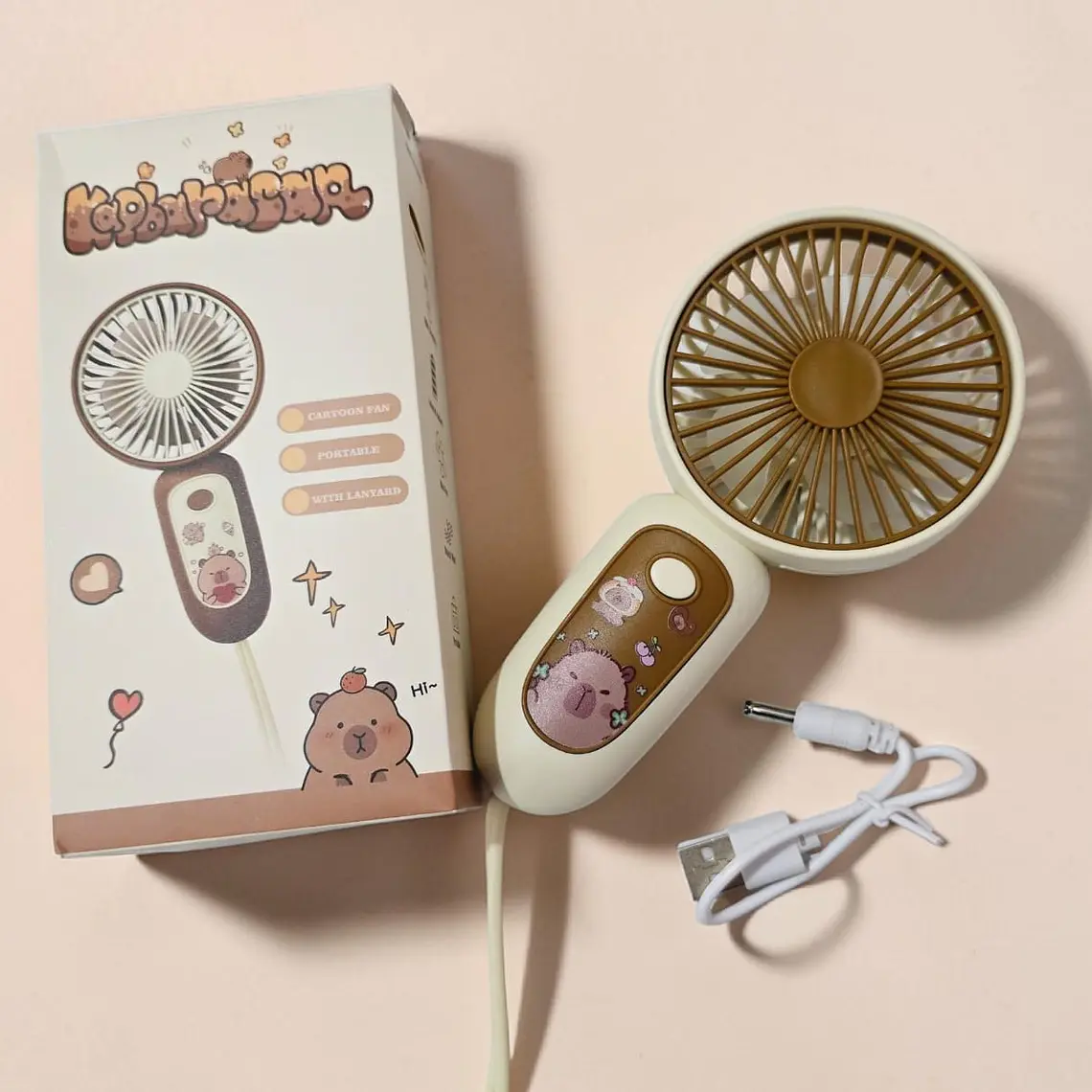 MINI VENTILADOR DISEÑO CAPIBARA MOD# VT115 2