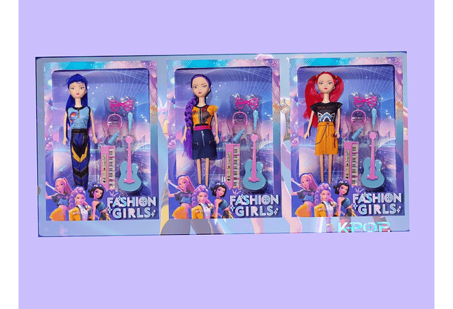 MUÑECA LAS GUERRERAS  K-POP (AL AZAR) MOD# KPG3