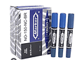 CAJITA CON 10 MARCADORES PERMANENTES DE DOBLE PUNTA MOD# NO-150-NC-BR