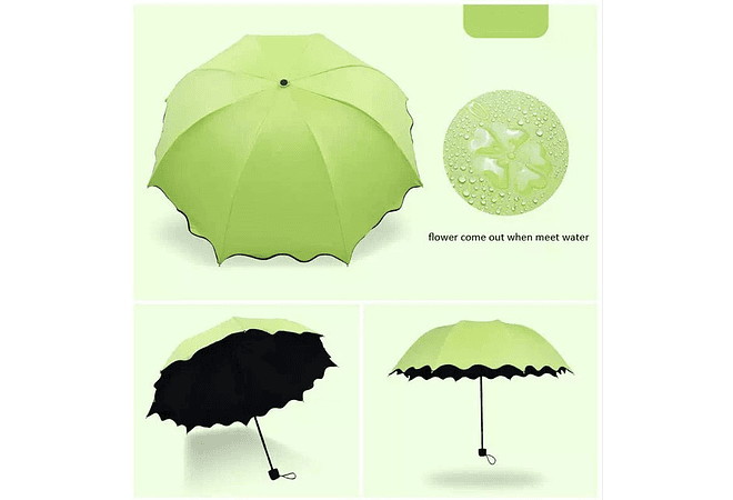 SOMBRILLA MÁGICA DE BOLSILLO COLORES LISOS