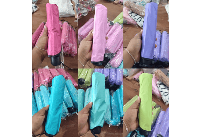 SOMBRILLA MÁGICA DE BOLSILLO COLORES LISOS