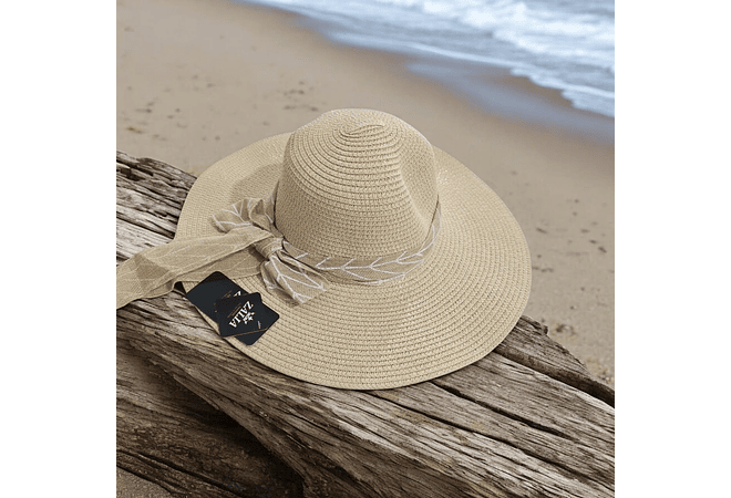 SOMBRERO CASUAL-PLAYERO CON MOÑO/RAYAS MOD# YC-HAT1260 (AL AZAR) 👒