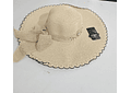 👒 SOMBRERO PLAYERO-CASUAL MOÑO CON PERLAS MOD# YC-HAT1257 (AL AZAR)