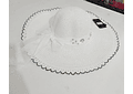 👒 SOMBRERO PLAYERO-CASUAL MOÑO CON PERLAS MOD# YC-HAT1257 (AL AZAR)