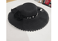 👒 SOMBRERO PLAYERO-CASUAL MOÑO CON PERLAS MOD# YC-HAT1257 (AL AZAR)