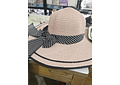 👒 SOMBRERO PLAYERO-CASUAL MOÑO NEGRO RAYAS BLANCAS  MOD# YC-HAT1276 (AL AZAR)🏖️