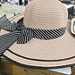 👒 SOMBRERO PLAYERO-CASUAL MOÑO NEGRO RAYAS BLANCAS  MOD# YC-HAT1276 (AL AZAR)🏖️ - Miniatura 3