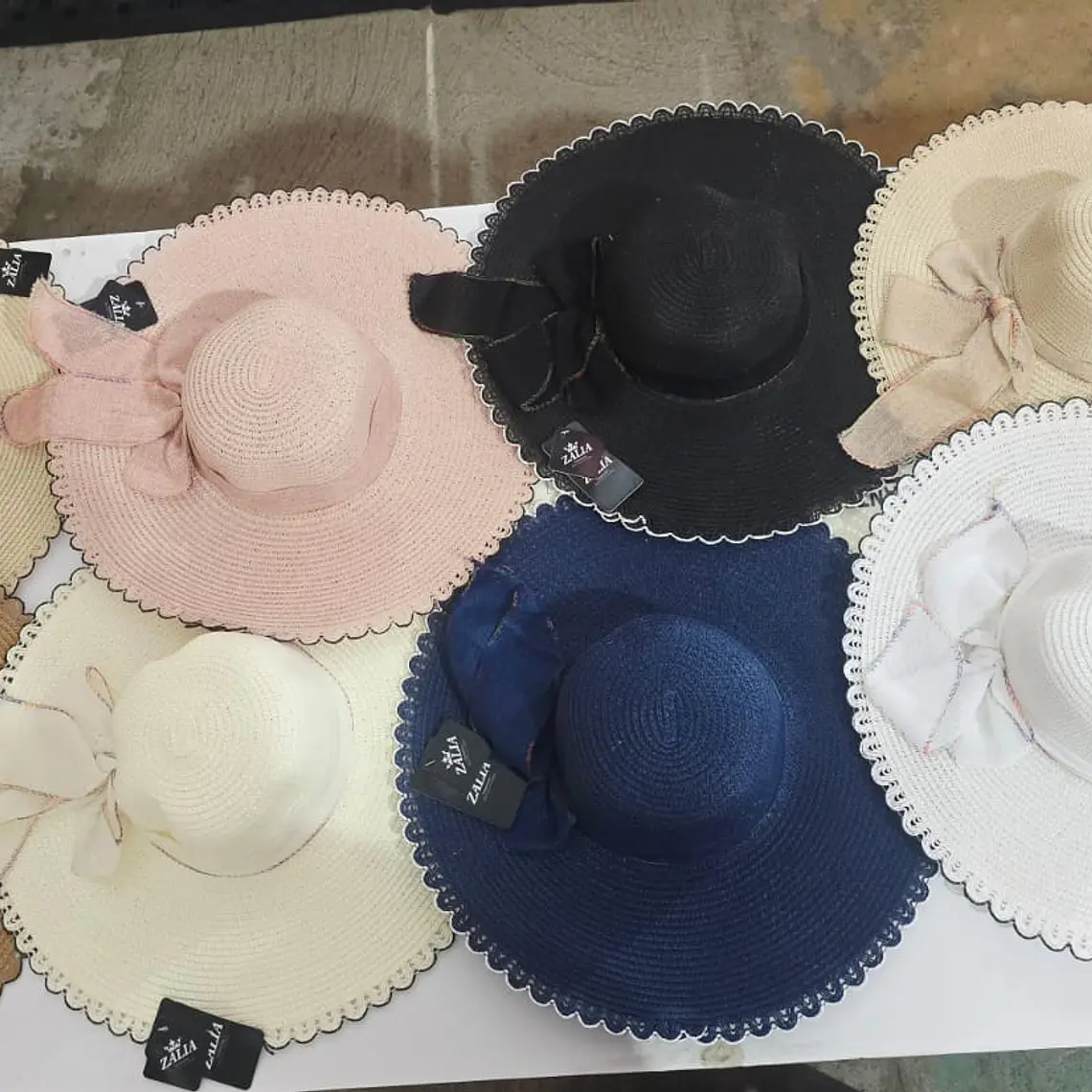 👒 SOMBRERO PLAYERO-CASUAL MOÑO LISO MOD# YC-HAT12160 (AL AZAR)🏖️ 1