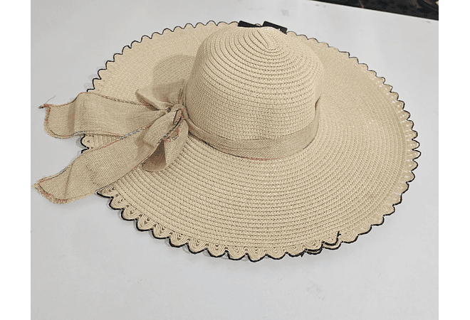 👒 SOMBRERO PLAYERO-CASUAL MOÑO LISO MOD# YC-HAT12160 (AL AZAR)🏖️
