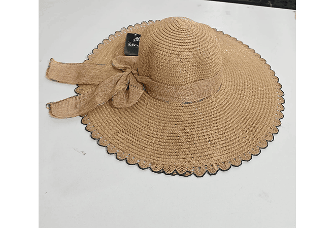 👒 SOMBRERO PLAYERO-CASUAL MOÑO LISO MOD# YC-HAT12160 (AL AZAR)🏖️