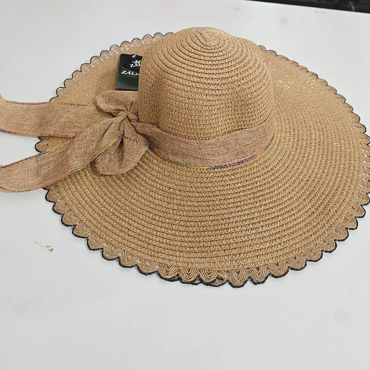 👒 SOMBRERO PLAYERO-CASUAL MOÑO LISO MOD# YC-HAT12160 (AL AZAR)🏖️ 4