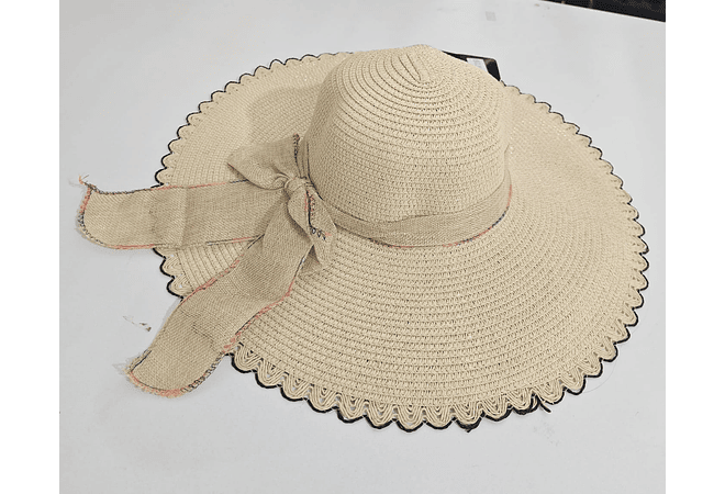 👒 SOMBRERO PLAYERO-CASUAL MOÑO LISO MOD# YC-HAT12160 (AL AZAR)🏖️