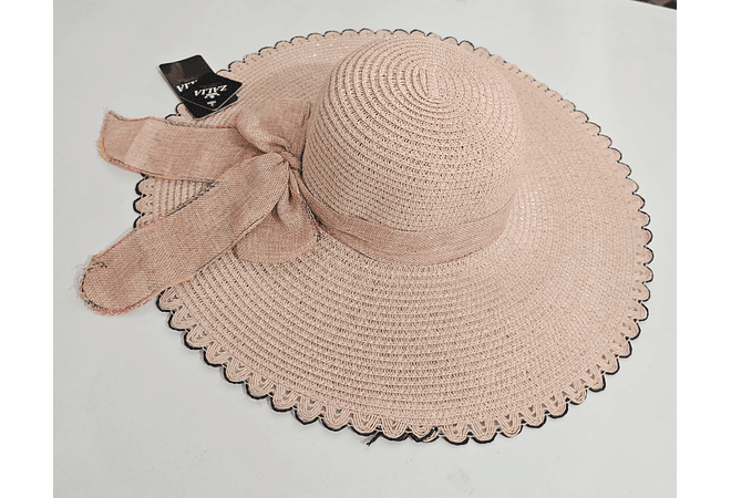 👒 SOMBRERO PLAYERO-CASUAL MOÑO LISO MOD# YC-HAT12160 (AL AZAR)🏖️