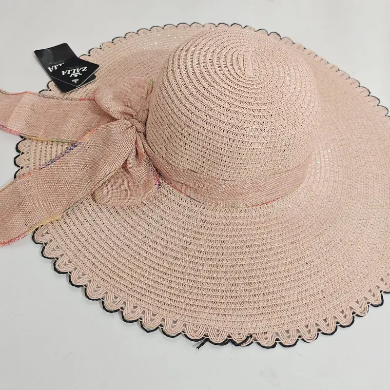 👒 SOMBRERO PLAYERO-CASUAL MOÑO LISO MOD# YC-HAT12160 (AL AZAR)🏖️ 10